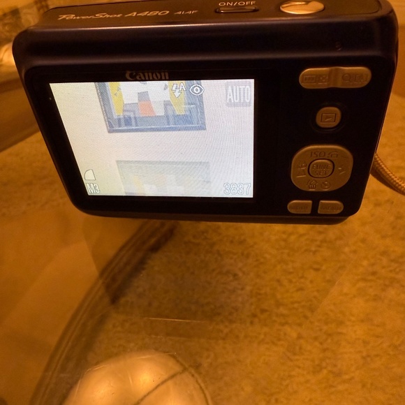 Canon PowerShot A480 10.0MP Digital Camera Blue Tested & Working - Picture 9 of 10